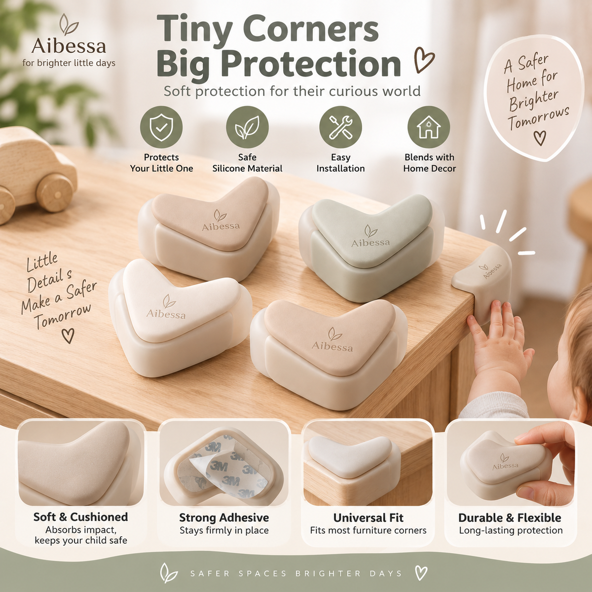 CloudNest Silicone Corner Guard Set