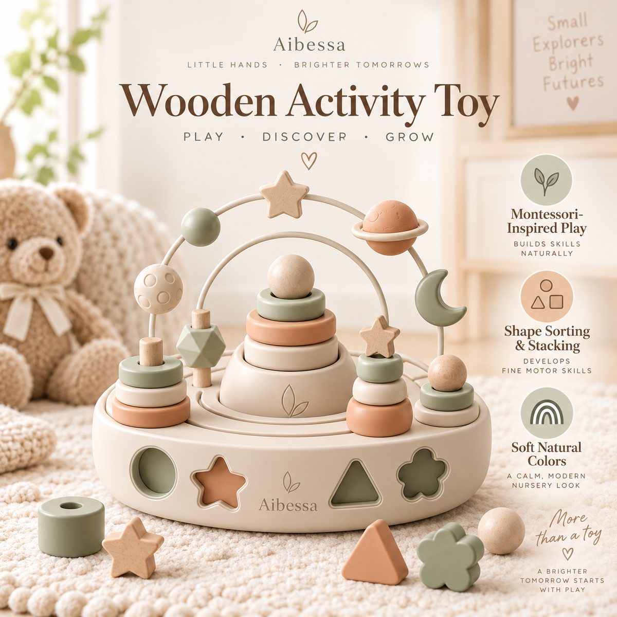 OrbitBloom Early Learning Activity Center