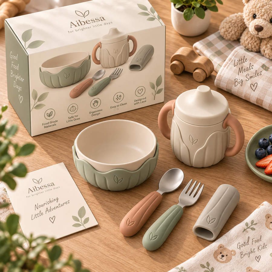 WarmGrip Children's Tableware Sleeve Set